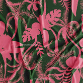 Floral Kingfisher Bird Printed Fabric Material Online